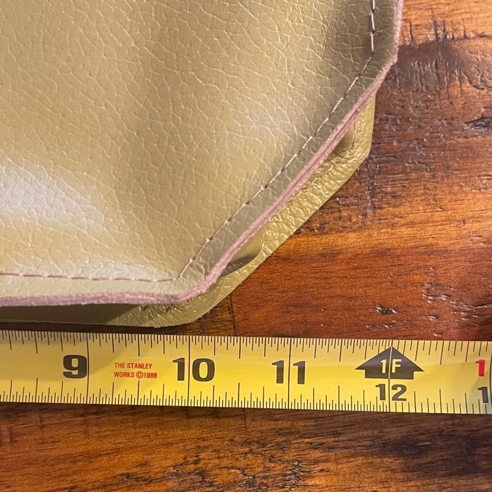 Floral Shoulder Bag with Green and Tan Accents